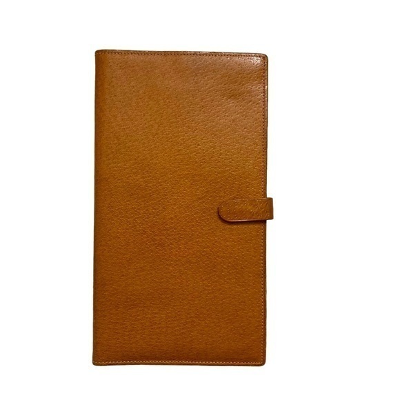 Vintage pigskin travel wallet